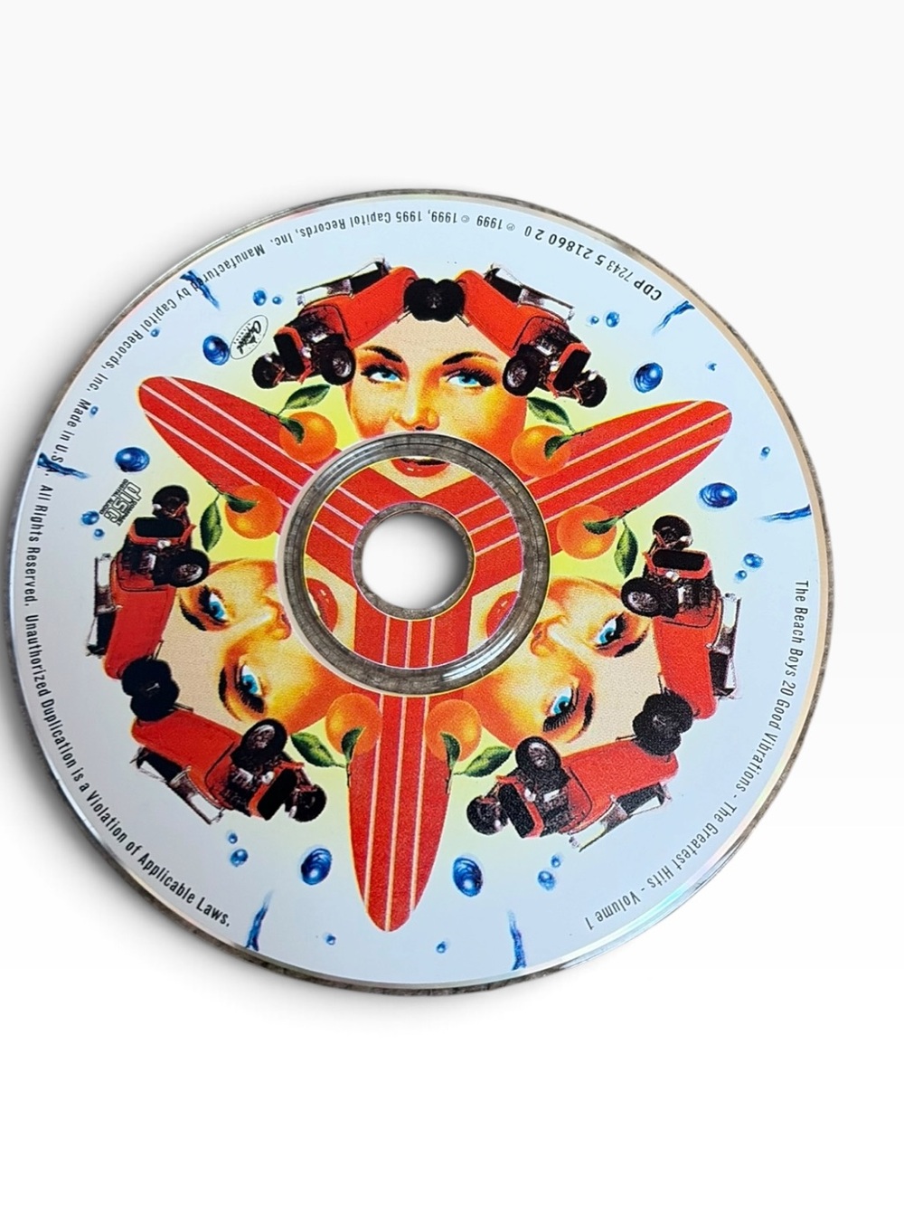 The Beach Boys - Greatest Hits Vol 1: 20 Good Vibrations CD (1999) Capitol CDP